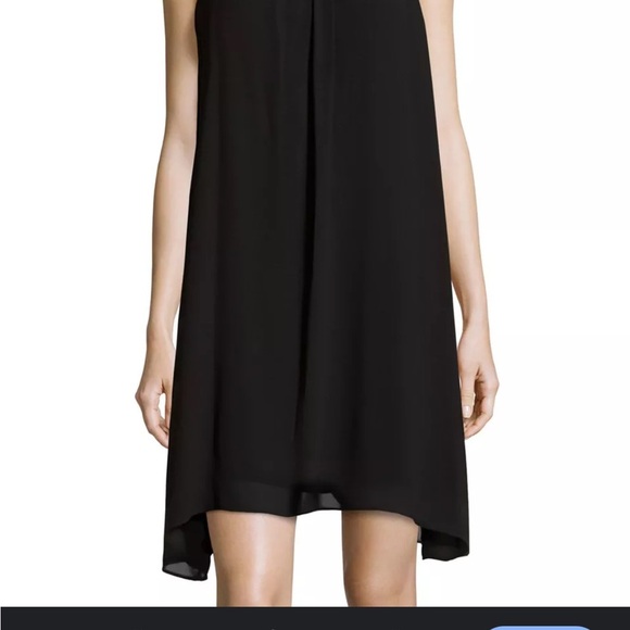 NWT Max Studios Neiman Marcus Black Crepe Georgette Beaded Dress, Medium - Picture 5 of 13